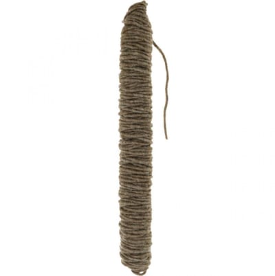 Lontdraad bruin viltkoord 55m