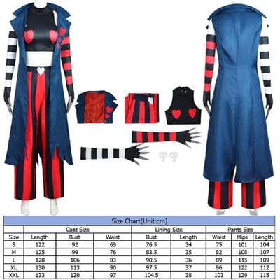 Halloween Feest Demon Hasbin Velvette Hotel Cosplay Outfit Kostuum S black