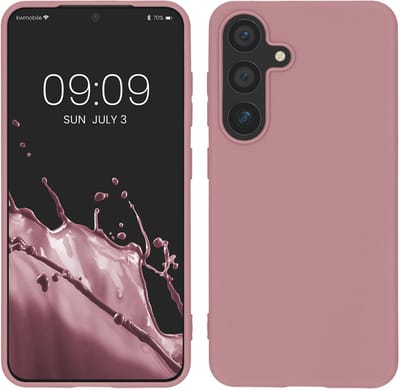 kwmobile telefoonhoesje geschikt voor Samsung Galaxy S25 - Hoesje voor smartphone - Back cover in oudroze