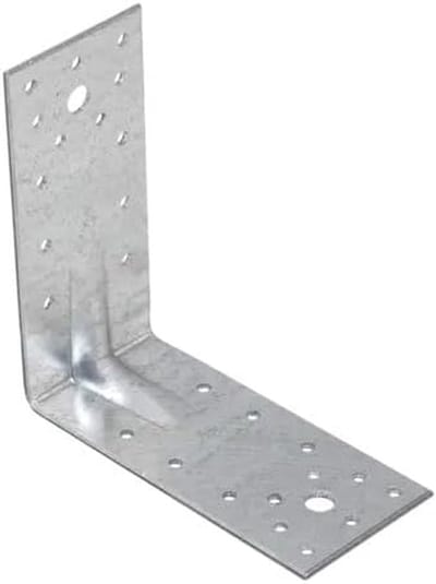 Hoekverbinder Metaal - Versterkingshoek - Houtverbinding Maken - Gegalvaniseerd Staal - 10 Stuks - Zilver