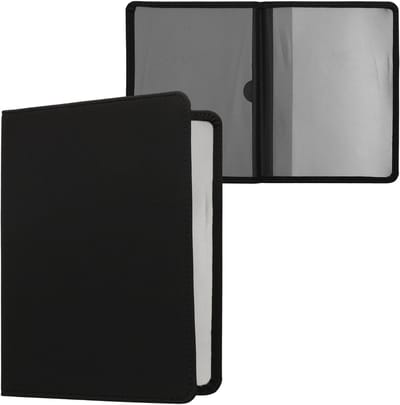 kwmobile hoes voor autopapieren & kentekenbewijs - Beschermhoes van neopreen in zwart - 105 x 148 mm - Geschikt voor Italiaanse autopapieren