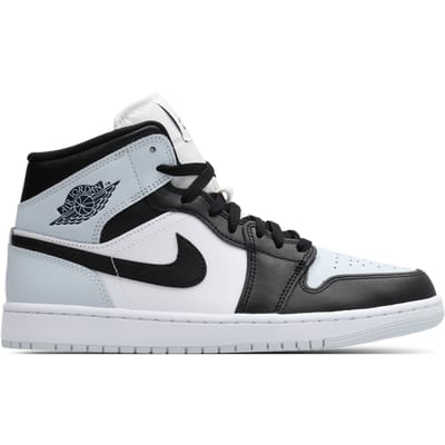 Jordan Aj1 Mid Sneakers Heren - Zwart - Maat 41 - Leer, Synthetisch
