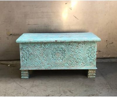Box carving turqoise