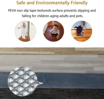 Famanu - transparante antislipstrips voor trappen 15x60cm met 15 rollen antislip helder klevend tape
