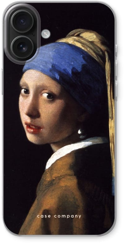Case Company® - Hoesje geschikt voor iPhone 16 Plus hoesje - The Pearl Earring - Soft Cover Telefoonhoesje - Bescherming aan alle Kanten en Schermrand