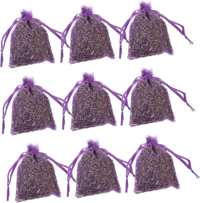 Lavendel Sachets - Geurzakjes Huis - Kasten Opfrissen - Natuurlijke Geur - 12 Stuks - Naturel