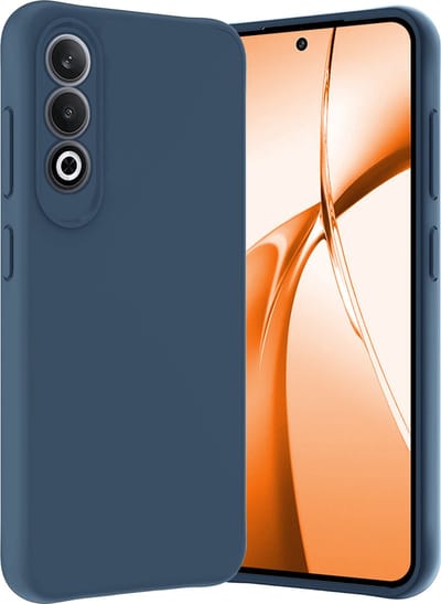 Hoes - Geschikt voor OnePlus Nord CE4 - Sterk & Shockproof - Hoesje Cover - Siliconen Case - Donkerblauw