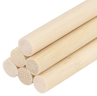 Houten Deuvelstangen 10 mm x 300 mm - 50 Stuks voor Doe-Het-Zelf Projecten