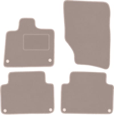 Beige velours vloermatten voor: Audi Q7 I 4L SUV (2005-2015)