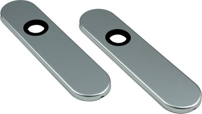 Ami Kortschild - ovaal - 177x44x6,5mm - blind - aluminium F-1