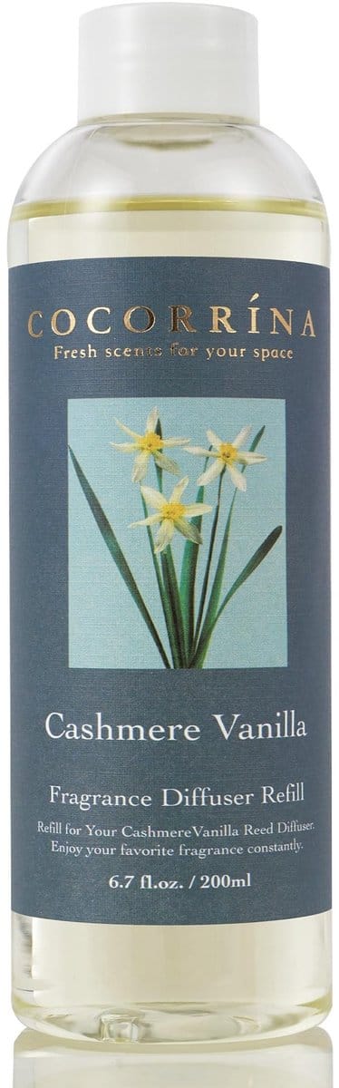 Dailygoods- Riet Diffuser Navulverpakking 200 ml - Geur Cashmere Vanilla - Etherische Oliën - Hoogwaardige Materialen - Veiligheid Gewaarborgd - Geurdiffuser