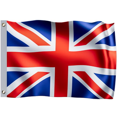 Monzana Vlag Verenigd Koninkrijk - Metalen Ringen - 150x90cm - Polyester