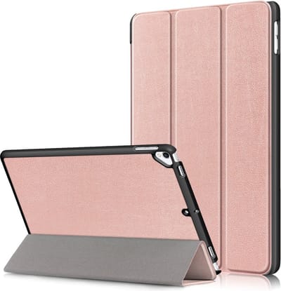 Arara Hoes Geschikt voor iPad Air/Air 2 (2014/2013) - Tri-Fold bookcase - Rosegoud