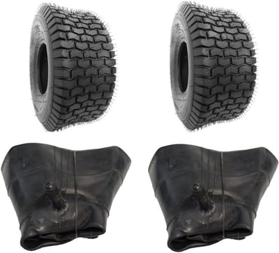 Grasmaaierbanden met Slangen - Zitmaaierbanden Gazonbanden - Gazon Onderhoud - Noppenprofiel Goede Grip - 20x8.00-8 Inch - Zwart
