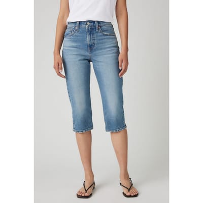 Levi's Wedgie Capri Jeans Med Indigo Taglia: W27 | Pantaloni Outlet | Donna | Ciano