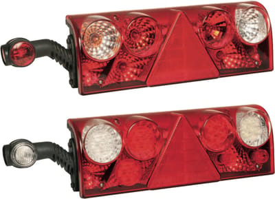 Aspock Europoint 2 achterlicht rechts met markeringslicht en kentekenverlichting (met 1x ASS2 7-polig)
