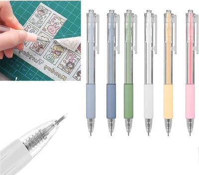 Set van 6 Snijgereedschappen voor Creatieve Hobby's, DIY Kunstwerken en Precisie Snijden van Papier
