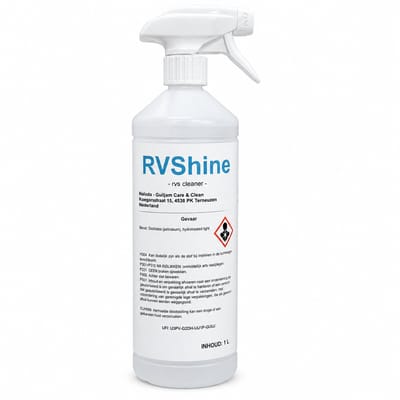 Naloda® RVShine RVS Reiniger 1L – RVS Cleaner & Glanshersteller – Streeploos Resultaat – Corrosiewerend – Voor Keuken & RVS Oppervlakken
