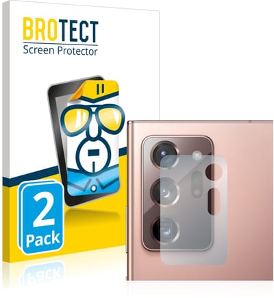 BROTECT - Screenprotector voor Samsung Galaxy Note 20 Ultra 5G (ALLEEN Camera Lens) - Folie Beschermfolie transparant 2 Stuks