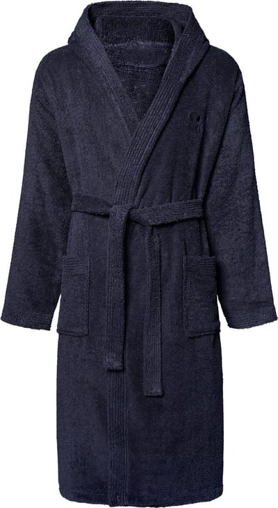 Chiemsee unisex badjas met capuchon 100% katoen maat S - XXL donkerblauw