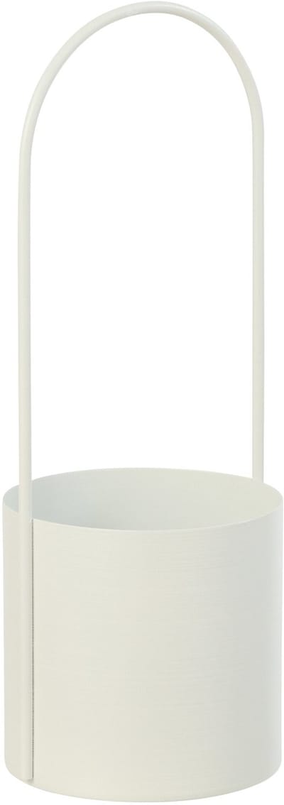 J-Line bloempot - ijzer - wit - medium