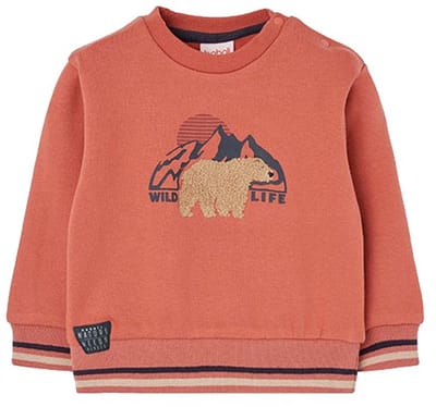 Boboli Fleece Sweatshirt Oranje 24 Months Jongens