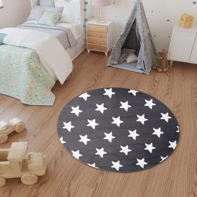 Tapiso Luxury Rond Vloerkleed Woonkamer Slaapkamer Tapijten Maat- 160x160