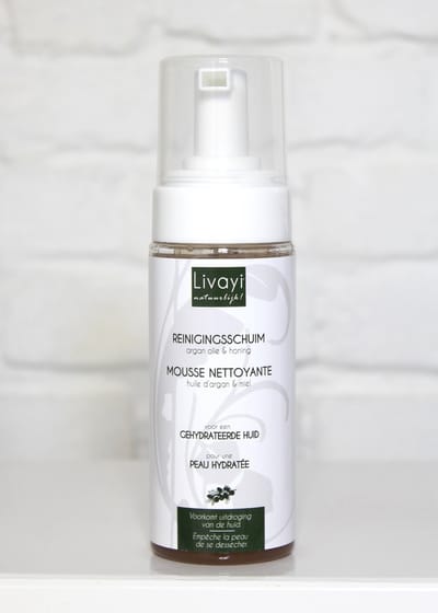 Reinigingsschuim met argan 150ml / voor een gehydrateerde gelaat