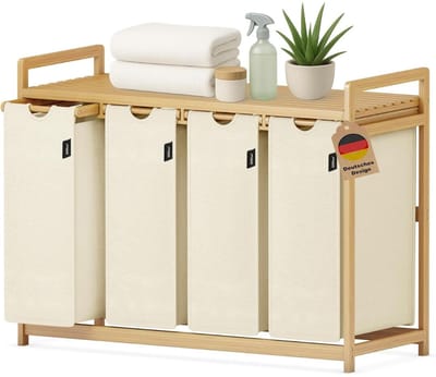 DailySupplies® Wassorteerder 4 Vakken - Wasmand - 198L