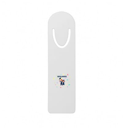 Hacebo® - geslaagd 2 mensen metalen boekenlegger - Felicitatie - iemand die is geslaagd - gefeliciteerd - examen - school - diploma gehaald Bladwijzer boekenleggers - 12.7 cm x 3.2cm