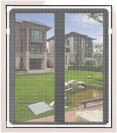 Verstelbaar Raamhor - Zelfmontage Hor - Insecten Buiten Houden - Schroefloze Bevestiging - 70x100cm - Wit