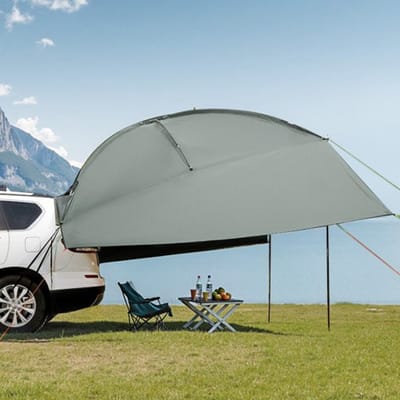VEVOR Caravan Zonnescherm 3x2,1m Camper Zonnescherm UV50+ UV-bescherming Zonnescherm 190T Polyester Stof PU2000mm Waterdicht incl. Draagtas Ideaal voor Kamperen Familiebijeenkomsten Reizen