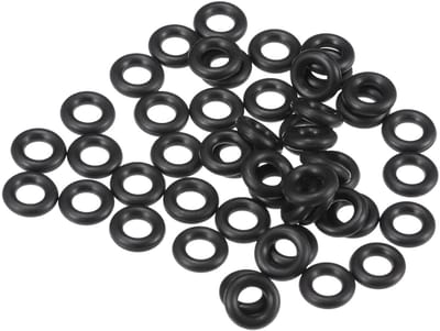 50 Stuks 3mm ID x 1.5mm CS Universele O-Ringen - Waterdichte Rubberafdichtingen voor Auto's, Trucks en Trailers - NBR Rubber Zwart