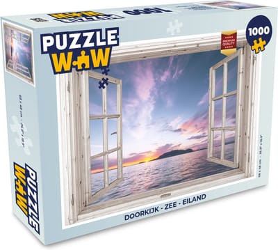 Puzzel Doorkijk - Zee - Eiland - Legpuzzel - Puzzel 1000 stukjes volwassenen