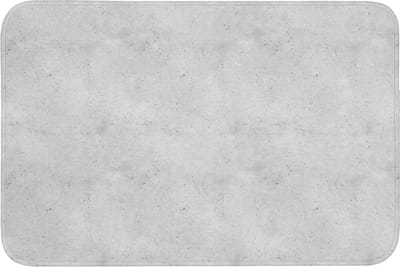 Badmat 90x60 cm - Antislip - Grijs - Beton - Neutraal - Badmatten voor badkamer - Badkamermat - Douchemat - Badkamer mat