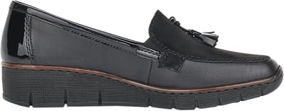 RIEKER 53771-00 Mocassin zwart maat 39