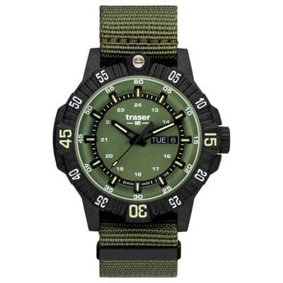 TraserH3 - 110726 - Polshorloge - Heren - Quartz - P99 Q Tactical Groen - Swiss Made