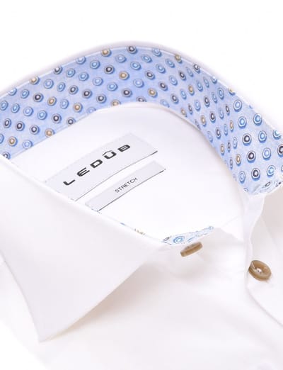 Ledub business overhemd wit
