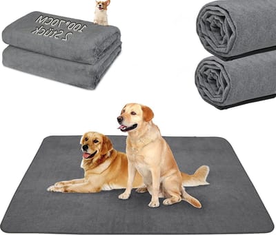 Wasbare puppy pads - 100 x 70 cm - sneldrogend - absorberend - hygiënische onderlegger - herbruikbare trainingspads - puppy's ouderen incontinente honden. incontinentie onderlegger