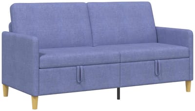 vidaXL - Sofa - met - Opbergruimte - Jeans - Blauw - 172 - x - 78 - x - 87 - cm - Polyester