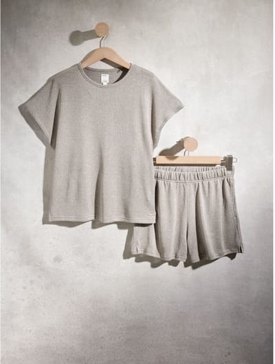 Next - Dames - Loungeset met short - Grijs