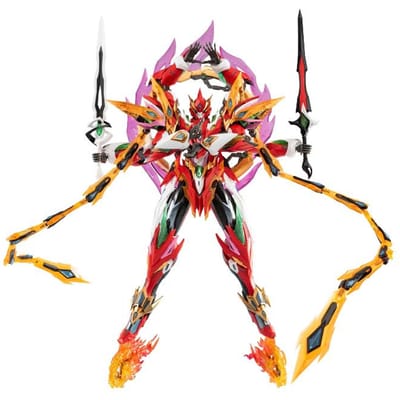 Motor Nuclear NeZha Assemblage Figuur Kit Actiefiguren Zesarmige Mecha Met Lotus Basis Legering Skelet Populair Speelgoed Jongen Ideaal Cadeau red