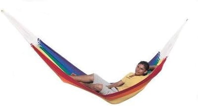 Toscaanse Hangmat - Dubbele Hangmat - Ontspannen Buiten - Eerlijke Handel - 355cm x 260cm - Multicolor