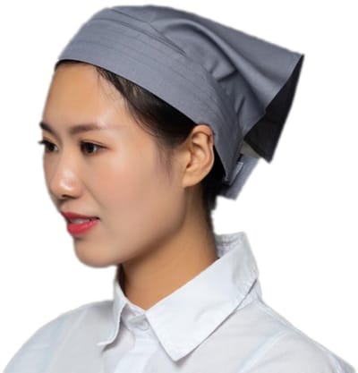 Dailygoods- Kookmuts Driehoekig - Klittenbandsluiting - Verstelbaar Hoofddeksel - Polyester/Katoen - Afmetingen 66x43x5 cm - Geschikt voor Mannen/Vrouwen - Koksmuts