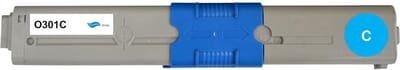 OKI 44973535 - Toner Cyaan - 1500 pagina's - Huismerk Compatible - Geschikt voor OKI C301 Oki C301dn OKI C321 Oki C321dn Oki MC332dn Oki MC342dn Oki MC342dnw OKI MC342DW OKI MC342W - O301C alternatief - OKI toner