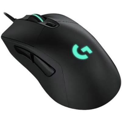 Logitech Gaming G403 Hero Muis USB Optisch Zwart 6 Toetsen 25000 dpi Verlicht, Gewichtsreductie