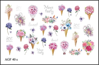 Korneliya Airbrush Waterdecal met Foil AGF 40 silver