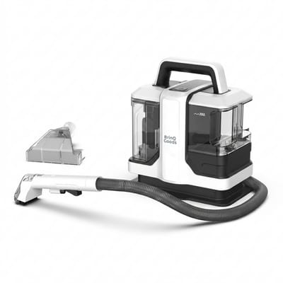 BrinQ Goods Vlekkenreiniger - Tapijtreiniger & Bankreiniger - Meubel-, Matras- en Zetelreiniger - Reinigingsmachine voor Bank, Auto & Tapijt - Krachtig & Draagbaar - 2 Watertanks
