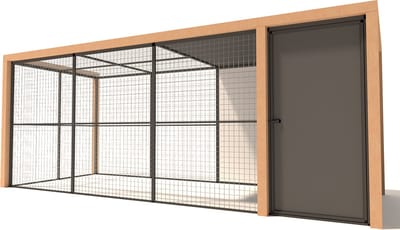 Wood Selections Volière Noor - Vogelkooi - vogelhuis voor buiten - papegaaienkooi - dierenverblijf - Vogelren - vogelverblijf