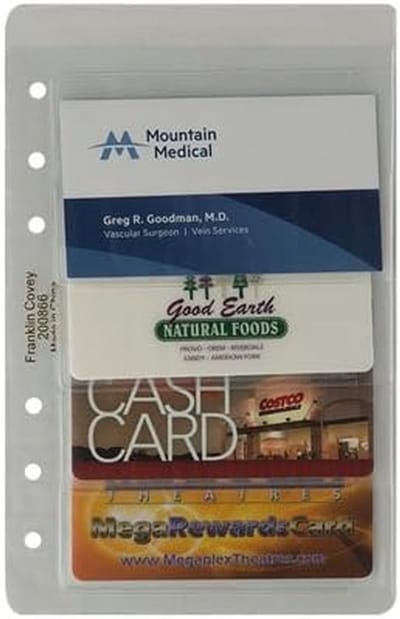 Creditcard Houder - Kaarthouder - Zakelijk Organiseren - Compact Twee Pack - 6x7cm